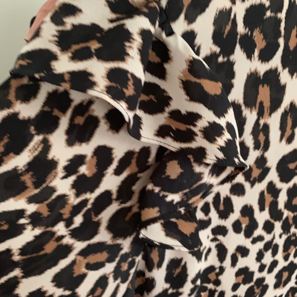 Lane Bryant Ruffle leopard top - Picture 2 of 3